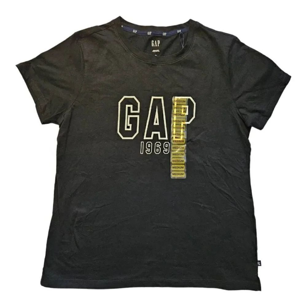 GAP 1969 Short Sleeve Logo Tee True Black Medium
